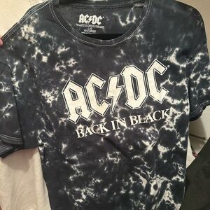 AC/DC Back in Black Tie-Dye T-Shirt